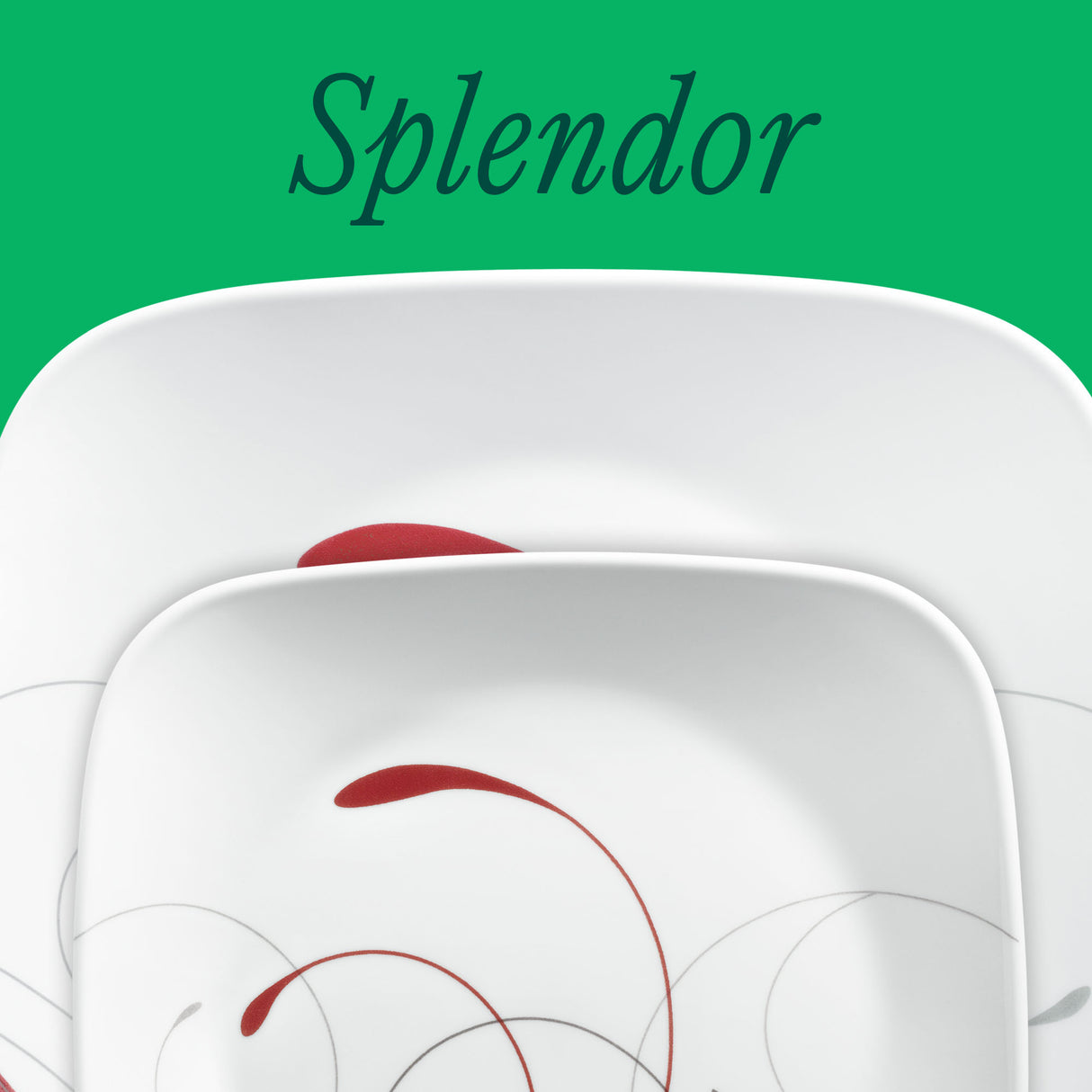 Corelle® Square Splendor 18-piece Dinnerware Set, Service for 6