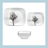 Corelle® Timber Shadows 18-piece Dinnerware Set, Service for 6