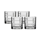Ocean Glass Traze FTR Rocks Glasses (4-Pieces), 12-ounce, Dishwasher Safe