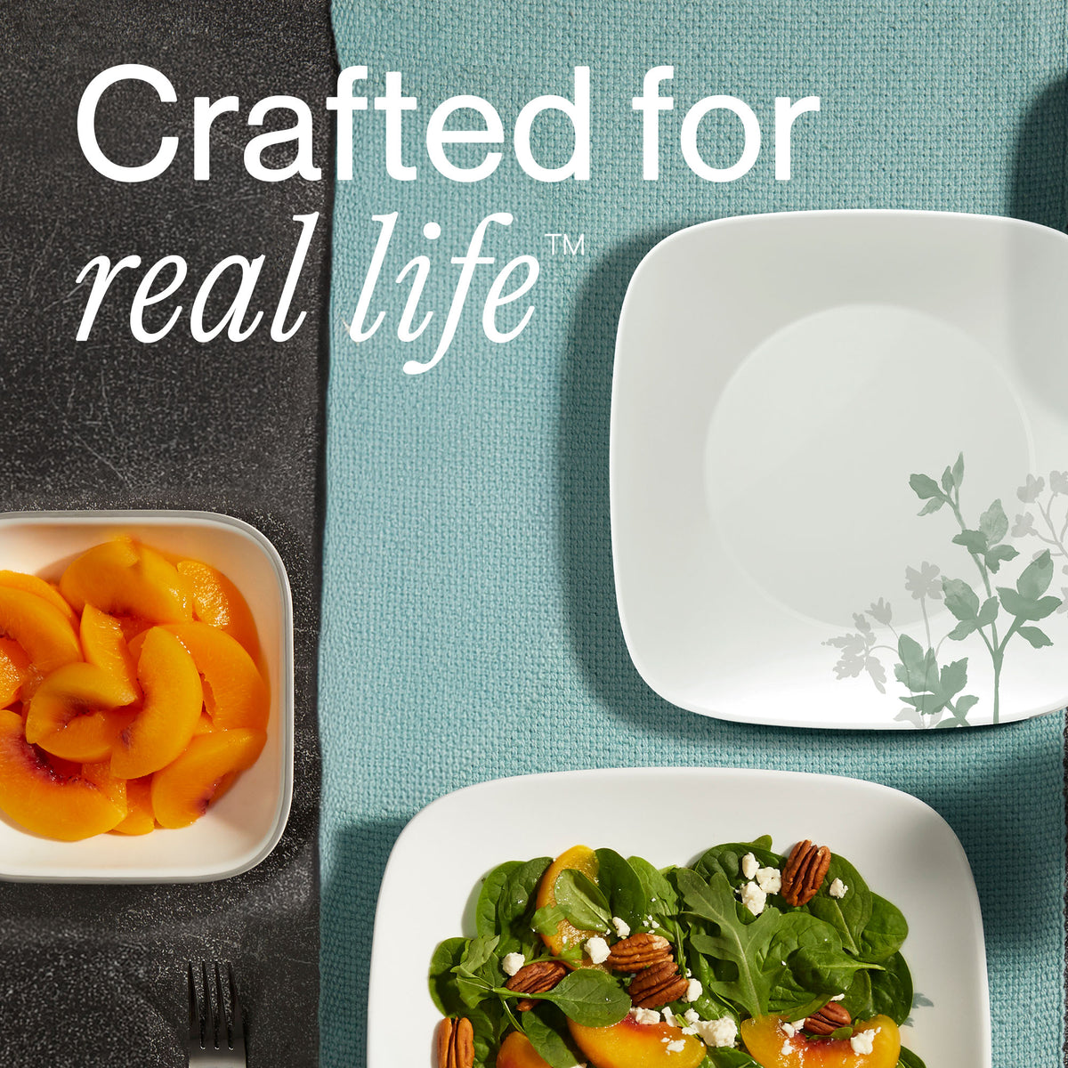 Corelle® Amalie Dinnerware Set – Service for 4 + Appetizer Plates