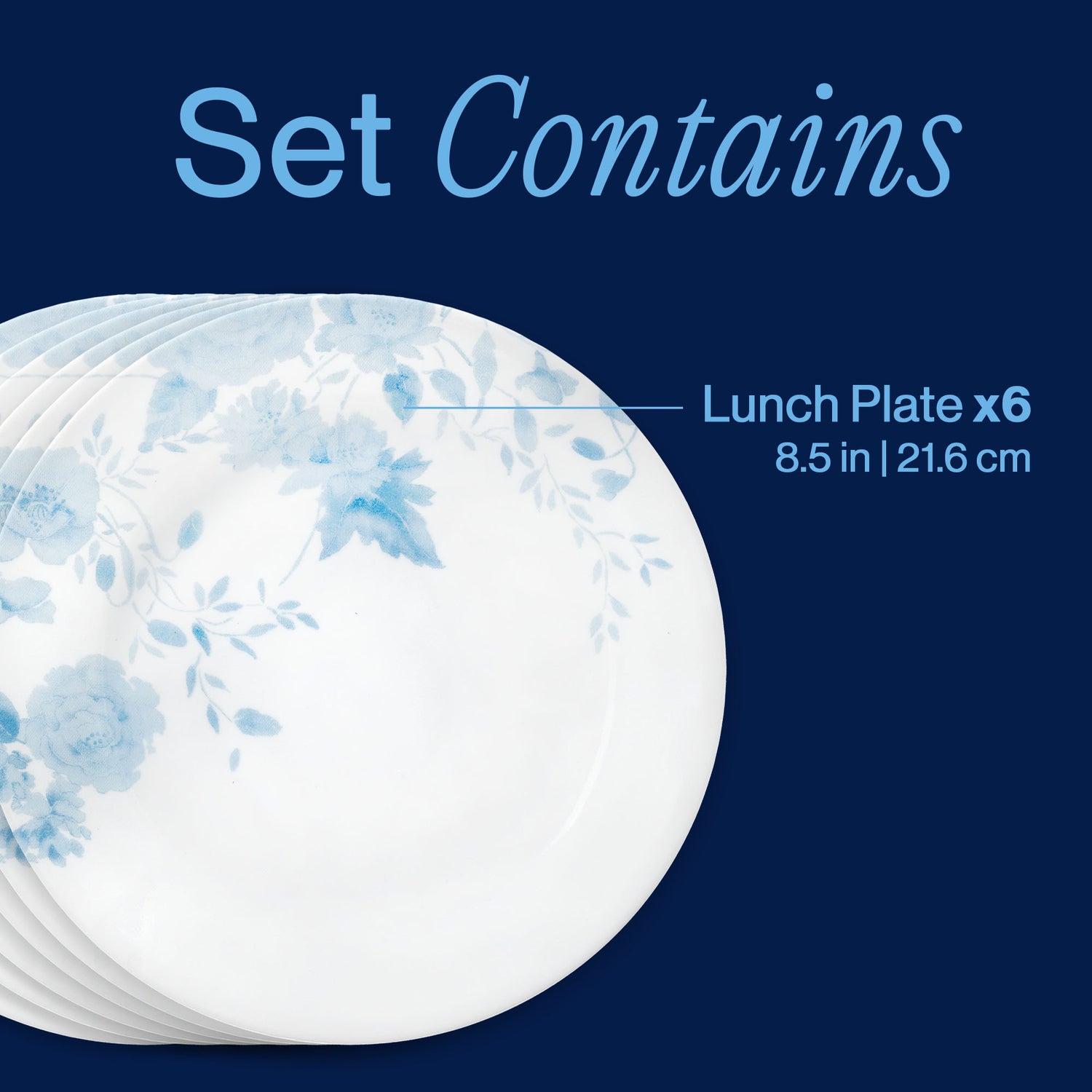 Corelle® Blue Bouquet 8.5