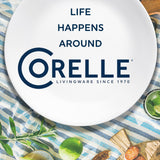 text life happens around Corelle livingware since 1970
