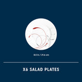 Corelle® Round Splendor 8.5" Salad Plate, 6-pack