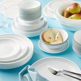  Mystic Gray 78-piece Dinnerware Set, Service for 12 on the table
