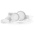 Mystic Gray 78-piece Dinnerware Set, Service for 12