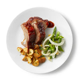 Food on dinner plate