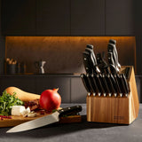  Insignia Classic 18-pc Knife Set on counter with table