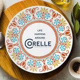  Terracotta Dreams dinner plate life happens around Corelle