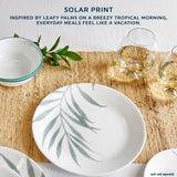  image displaying all Solar print plates with text inspired by leafy palms on a breezy tropical morning
