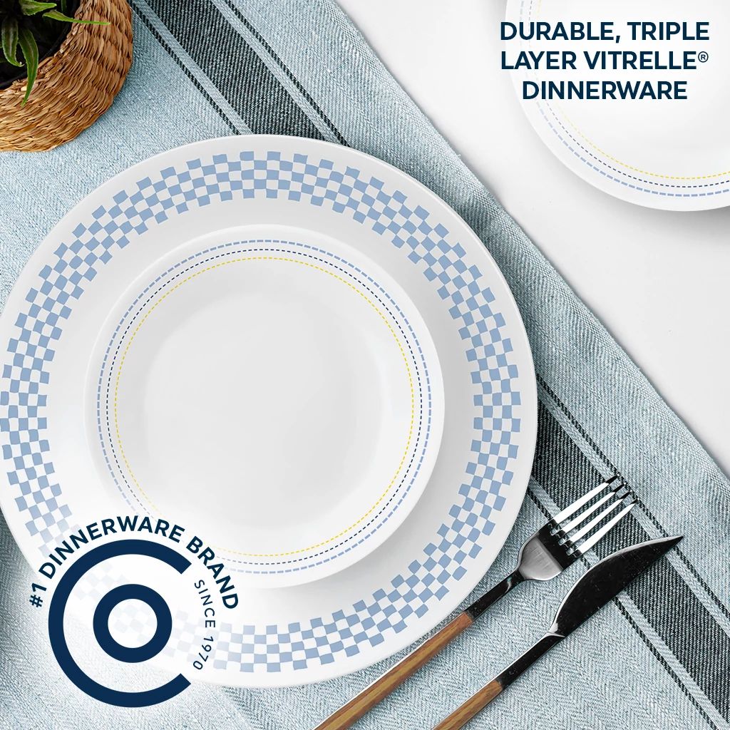  Amelia dinner & appetizer plate with text durable triple vitrelle dinnerware