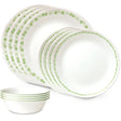 Spring Blossom Green 12-piece Dinnerware Set, Service for 4