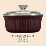  French Colors 1.5-qt baking dish dimensions 7.5" x 19.1"